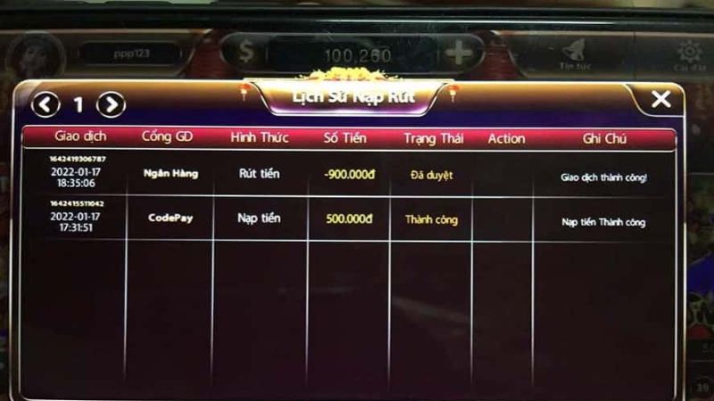 Tổng quan ảnh rút tiền tài xỉu phổ biến hiện nay